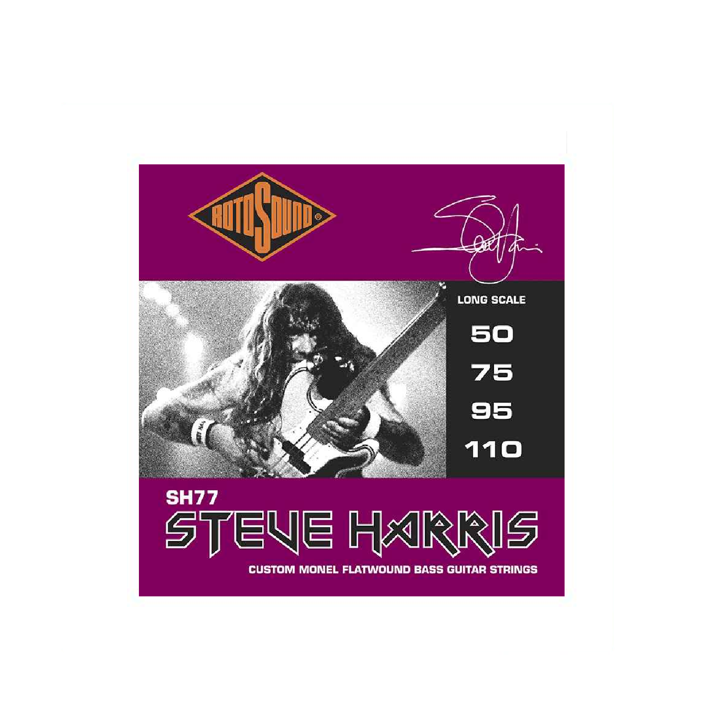 Rotosound Steve Harris Custom Flatwound Bass Guitar Strings